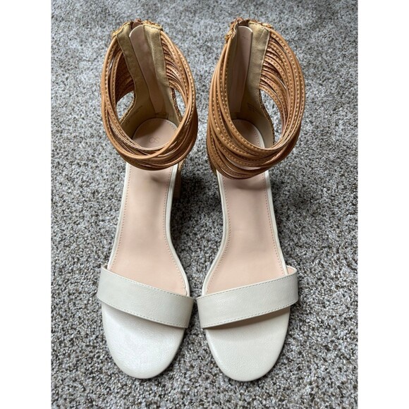 Women’s Wicker Heeled Sandal Shoes Size 9 #135 - Picture 4 of 12